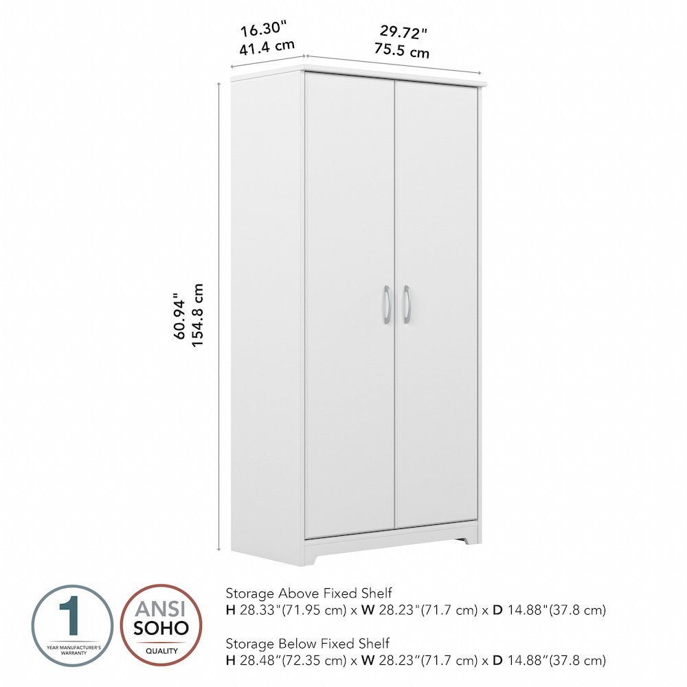 Cabot Tall Kitchen Pantry Cabinet with Doors. Picture 7