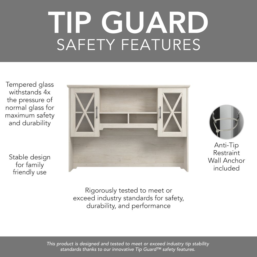 Lennox 60W Farmhouse Hutch for Desk and Buffet Cabinet. Picture 9