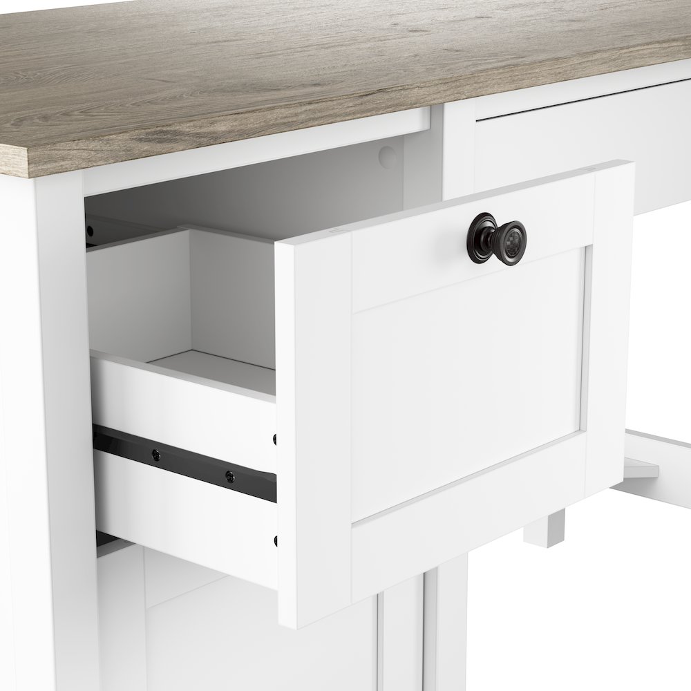 Mayfield 54W Computer Desk with Drawers. Picture 3