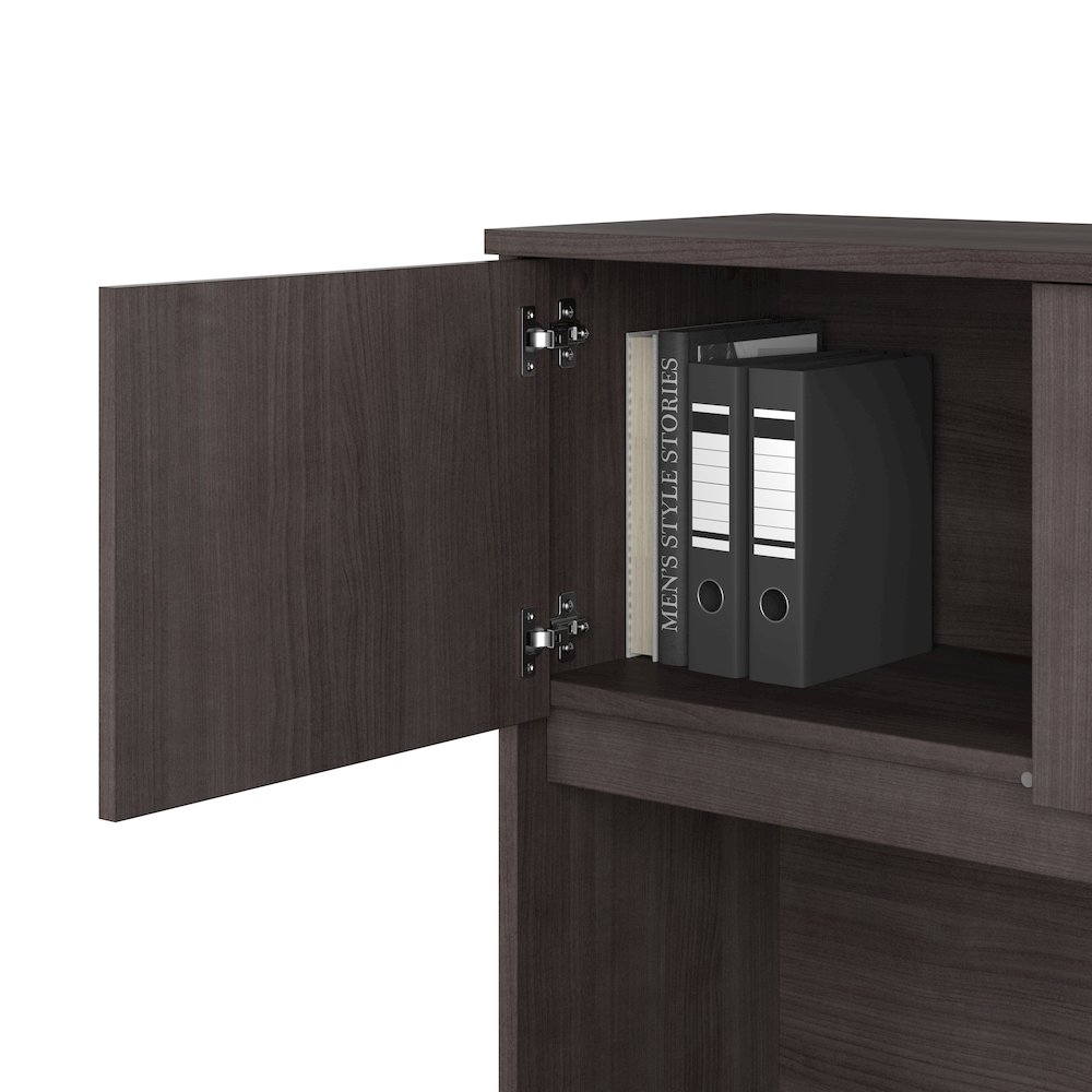 Studio C 72W x 30D Office Desk with Hutch and Mobile File Cabinet. Picture 5