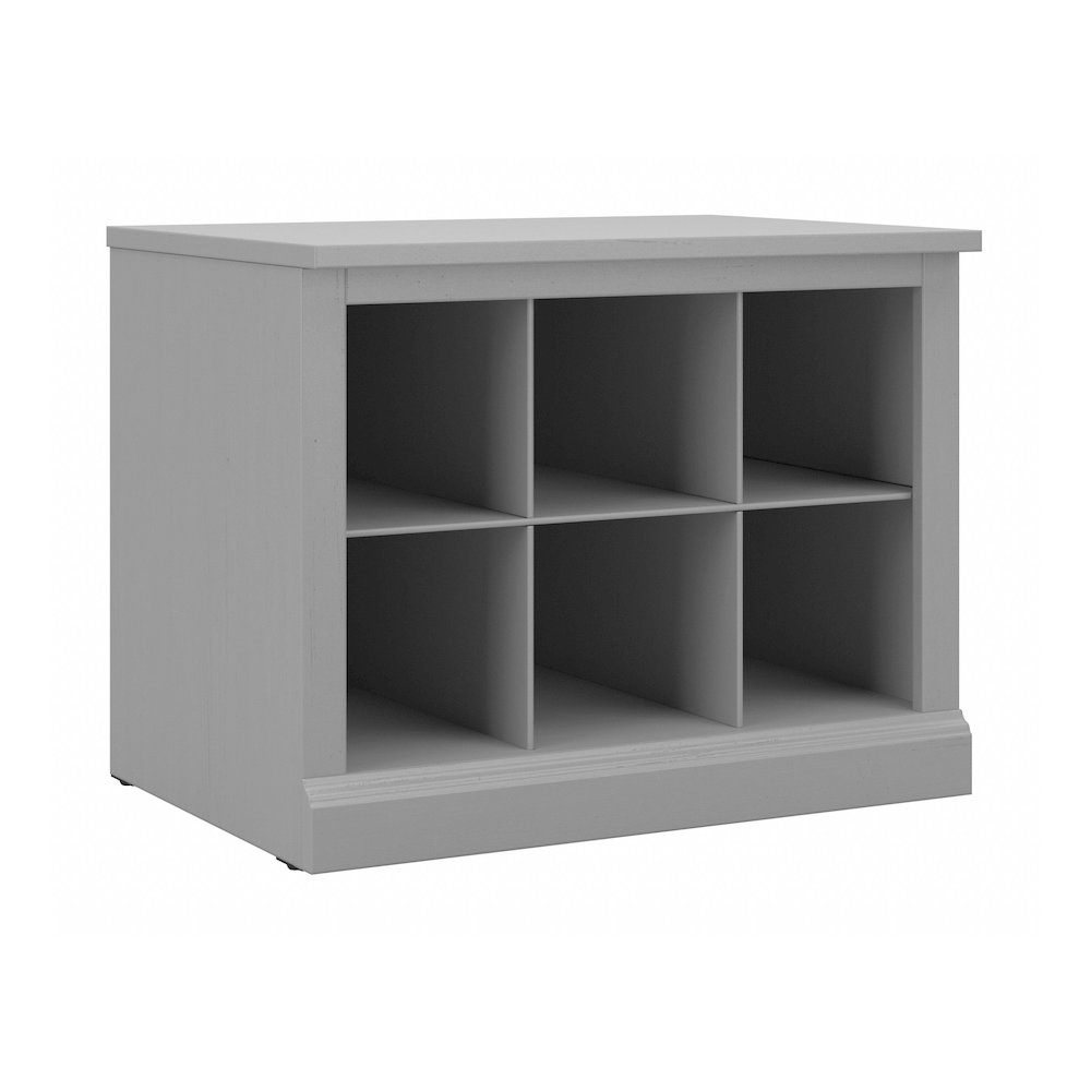 Woodland 24W Small Shoe Bench with Shelves. Picture 1