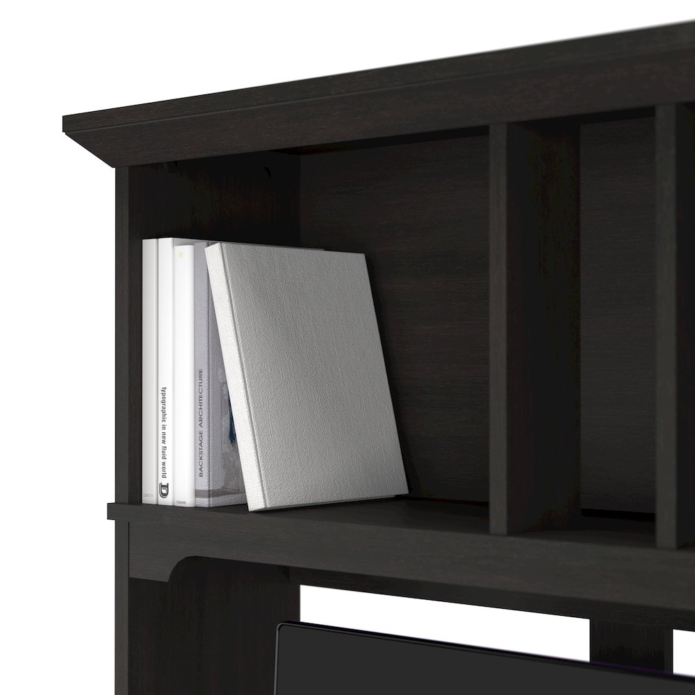 Salinas Small Computer Desk with Hutch. Picture 6