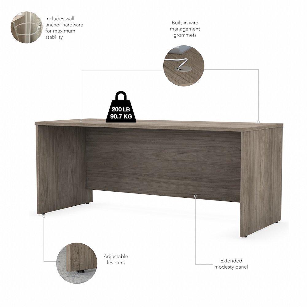 Studio C 72W x 30D Office Desk. Picture 6