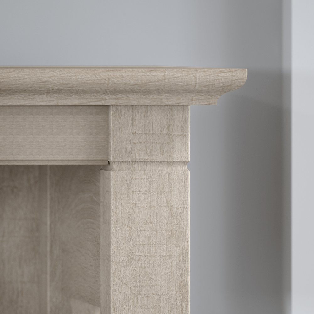 48W Writing Desk with 2 Drawer Lateral File Cabinet and 5 Shelf Bookcase. Picture 5