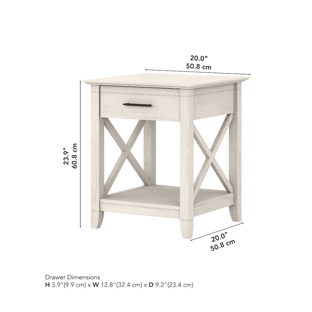 Key West End Table with Storage. Picture 7