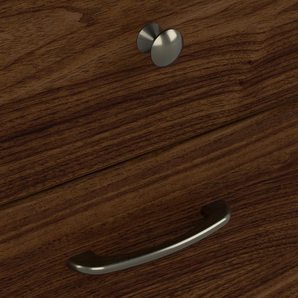 Cabot 60W L Shaped Computer Desk with Hutch and 5 Shelf Bookcase. Picture 7