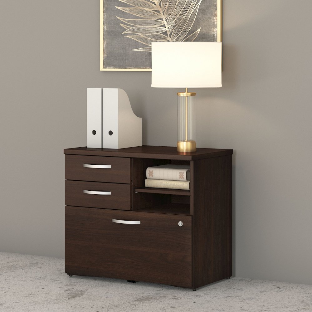 Studio C Office Storage Cabinet with Drawers and Shelves. Picture 2