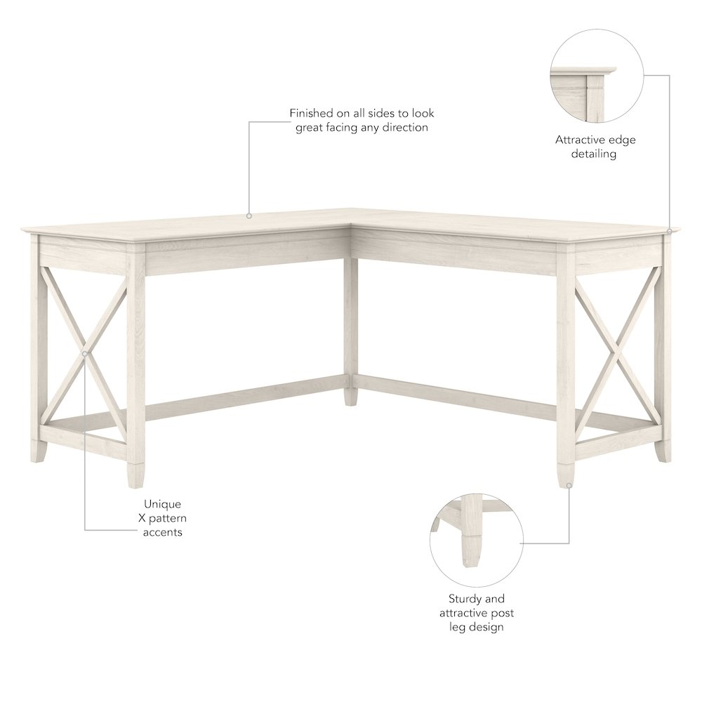 Key West 60W L Shaped Desk. Picture 5