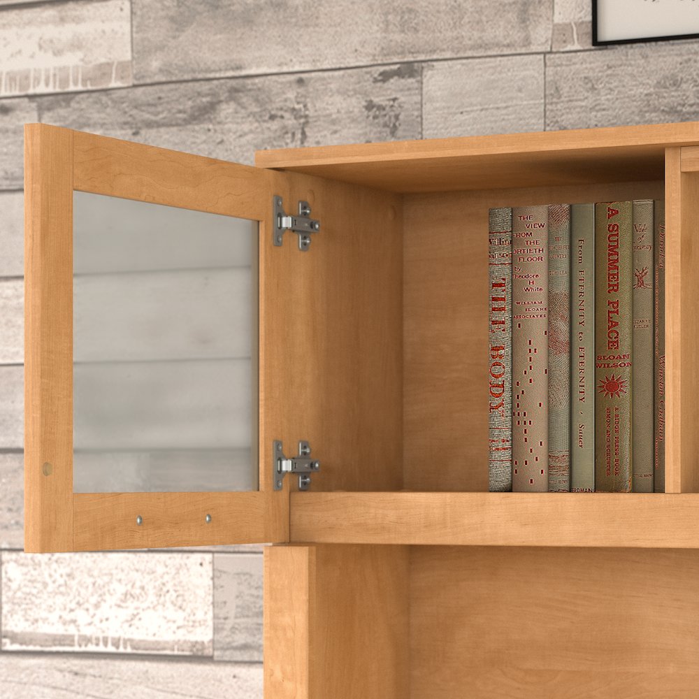 Somerset 72W 3 Position Sit to Stand L Shaped Desk with Hutch. Picture 4