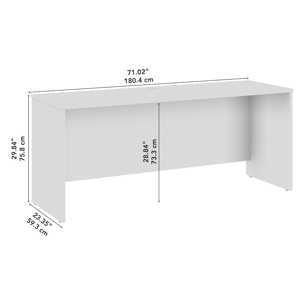 Studio C 72W x 24D Credenza Desk. Picture 8
