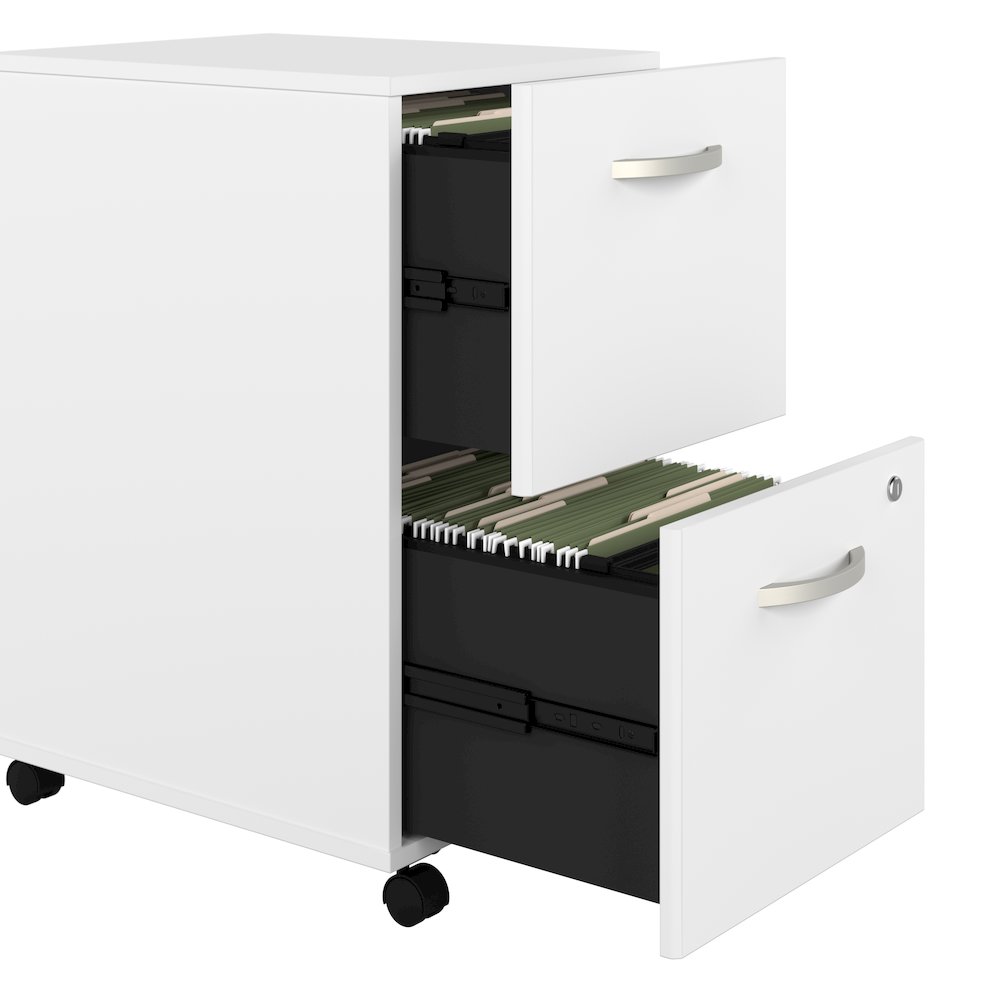 Hybrid 2 Drawer Mobile File Cabinet - Assembled. Picture 4