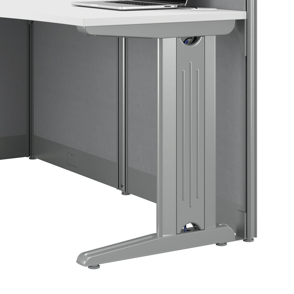 Office in an Hour 65W x 65D L Shaped Cubicle Desk. Picture 5