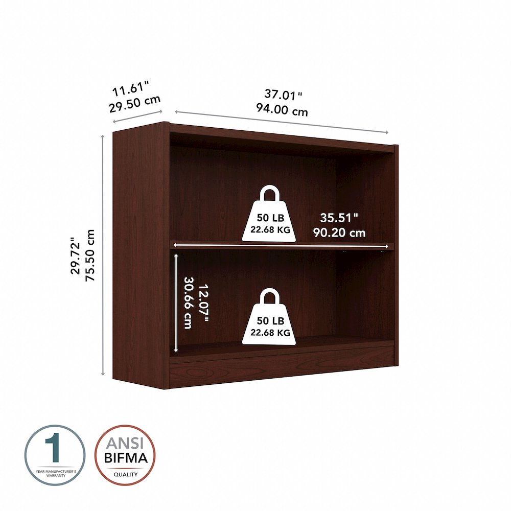 Universal Small 2 Shelf Bookcase. Picture 8