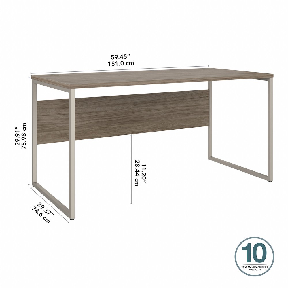 Hybrid 60W x 30D Computer Table Desk with Metal Legs. Picture 6