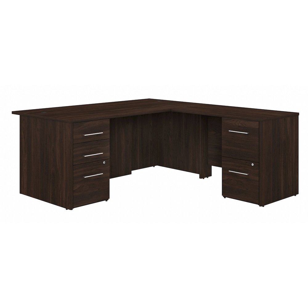 Office 500 72W L Shaped Executive Desk with Drawers. Picture 1