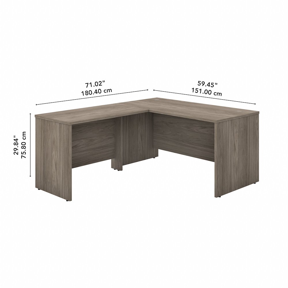 Studio C 60W x 30D L Shaped Desk with 42W Return. Picture 7
