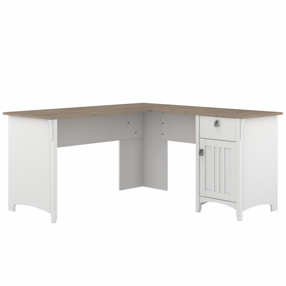 Salinas 60W L Shaped Desk with Storage. Picture 1