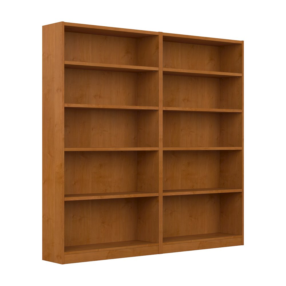 Universal Tall 5 Shelf Bookcase - Set of 2. Picture 1