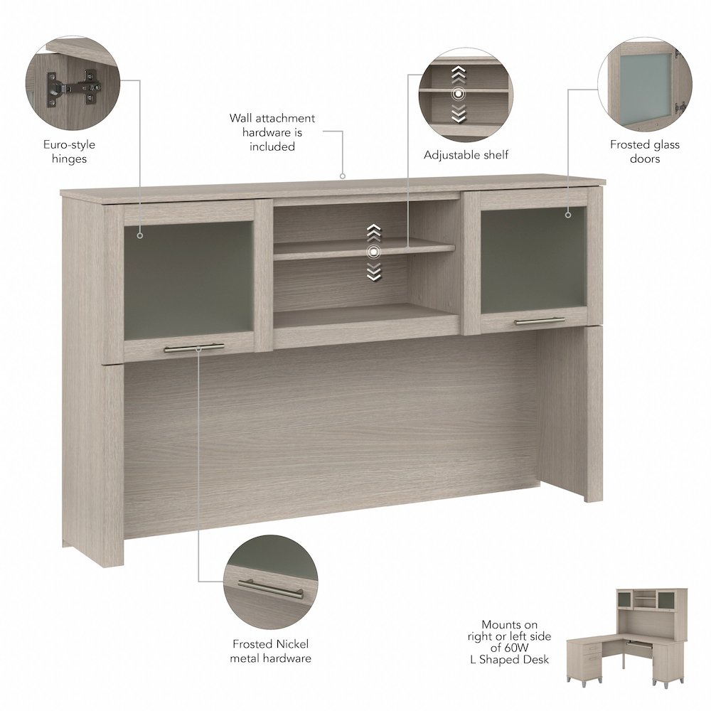 Somerset 60W Desk Hutch. Picture 8