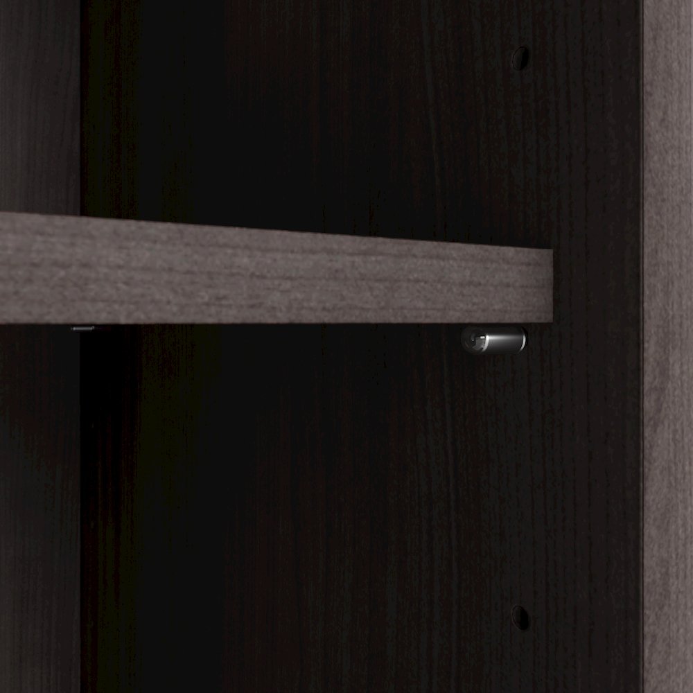Studio C Tall 5 Shelf Bookcase with Doors. Picture 6