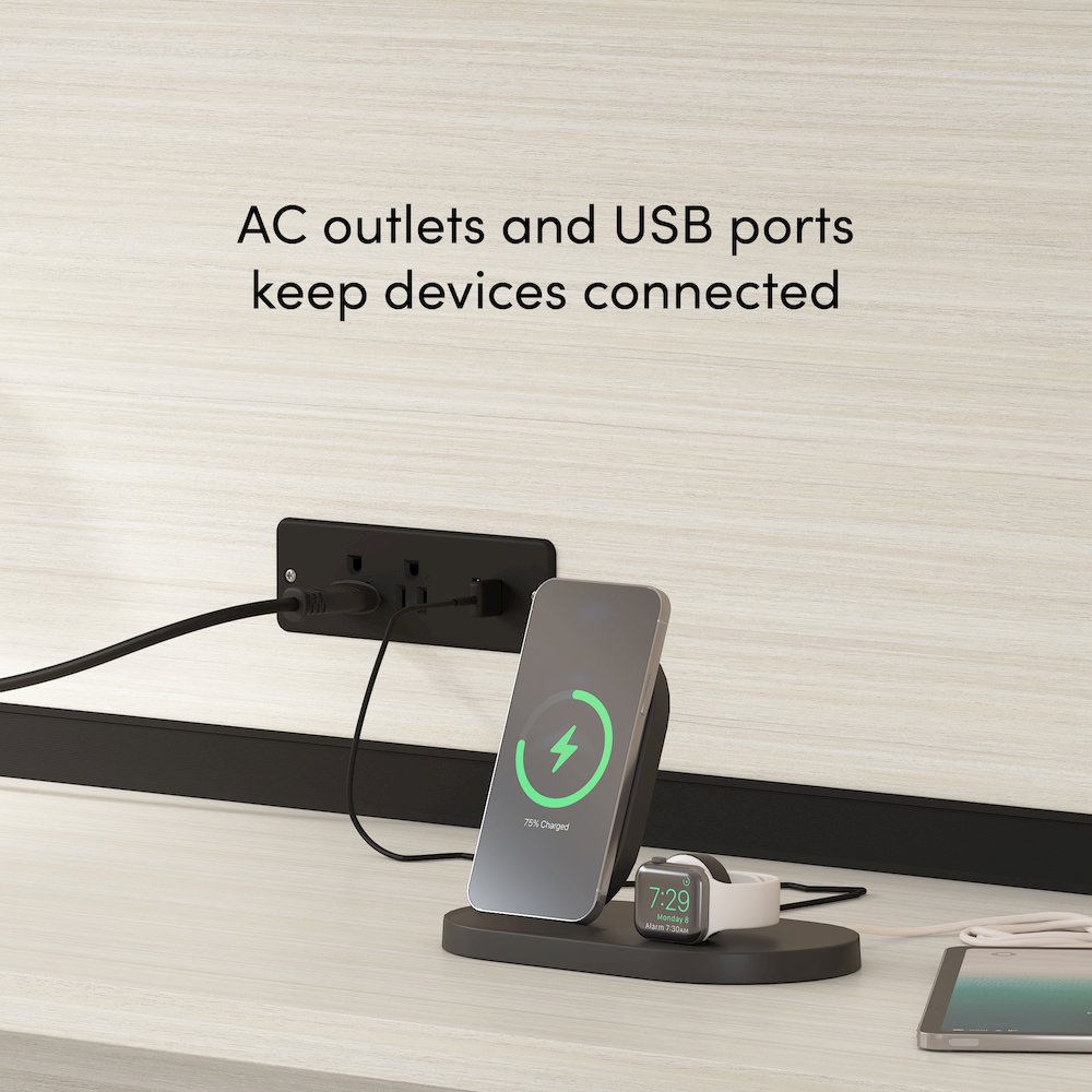 66W U or L-Shaped Executive Office Desk with Pedestal and Hutch. Picture 6