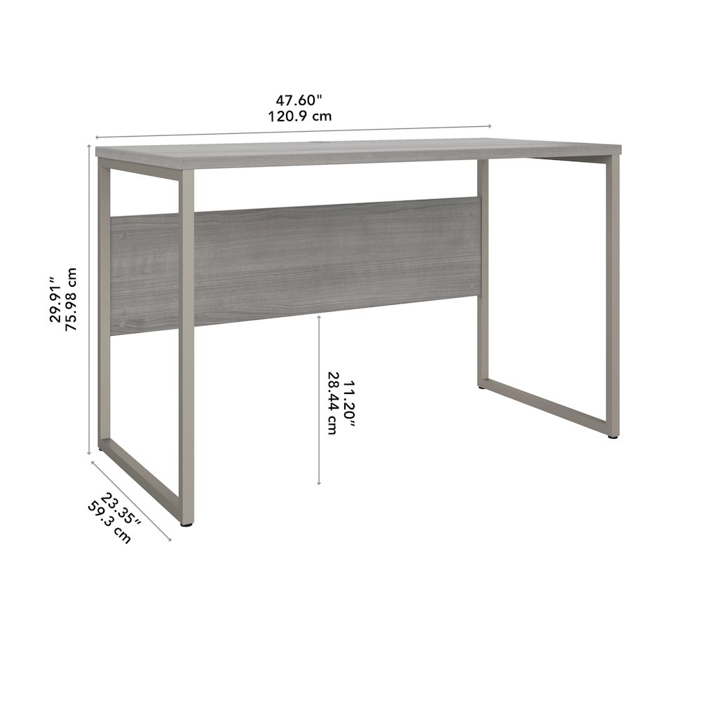 Hybrid 48W x 24D Computer Table Desk with Metal Legs. Picture 7