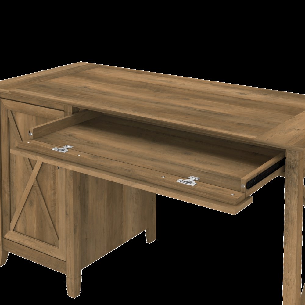 Key West 54W Computer Desk with Keyboard Tray and Storage. Picture 4