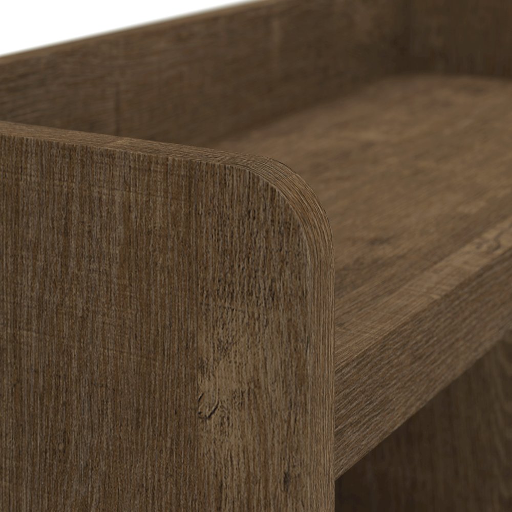 Woodland 40W Hall Tree and Shoe Storage Bench with Shelves. Picture 7