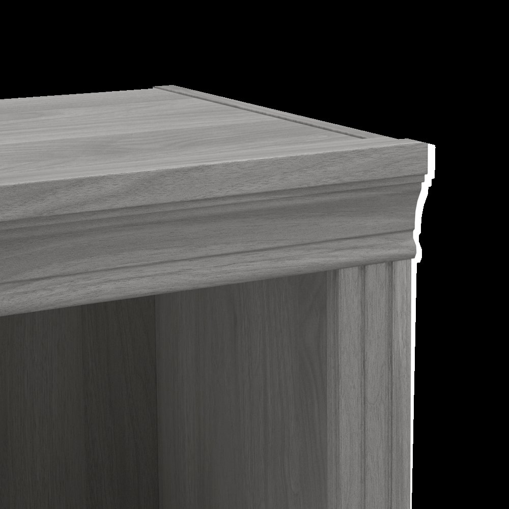 Saratoga Executive Desk with File Cabinet and Bookcase Set. Picture 7