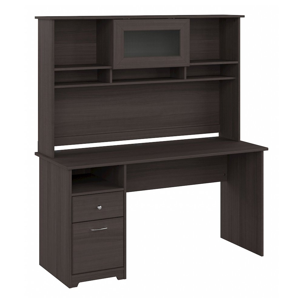 Cabot 60W Computer Desk with Hutch. Picture 1
