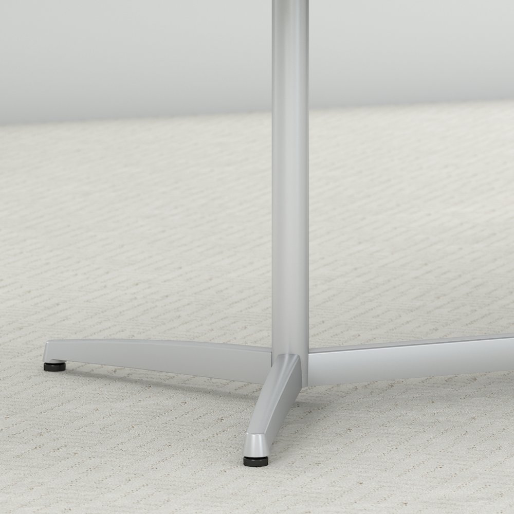 96W x 42D Boat Shaped Conference Table with Metal Base. Picture 5