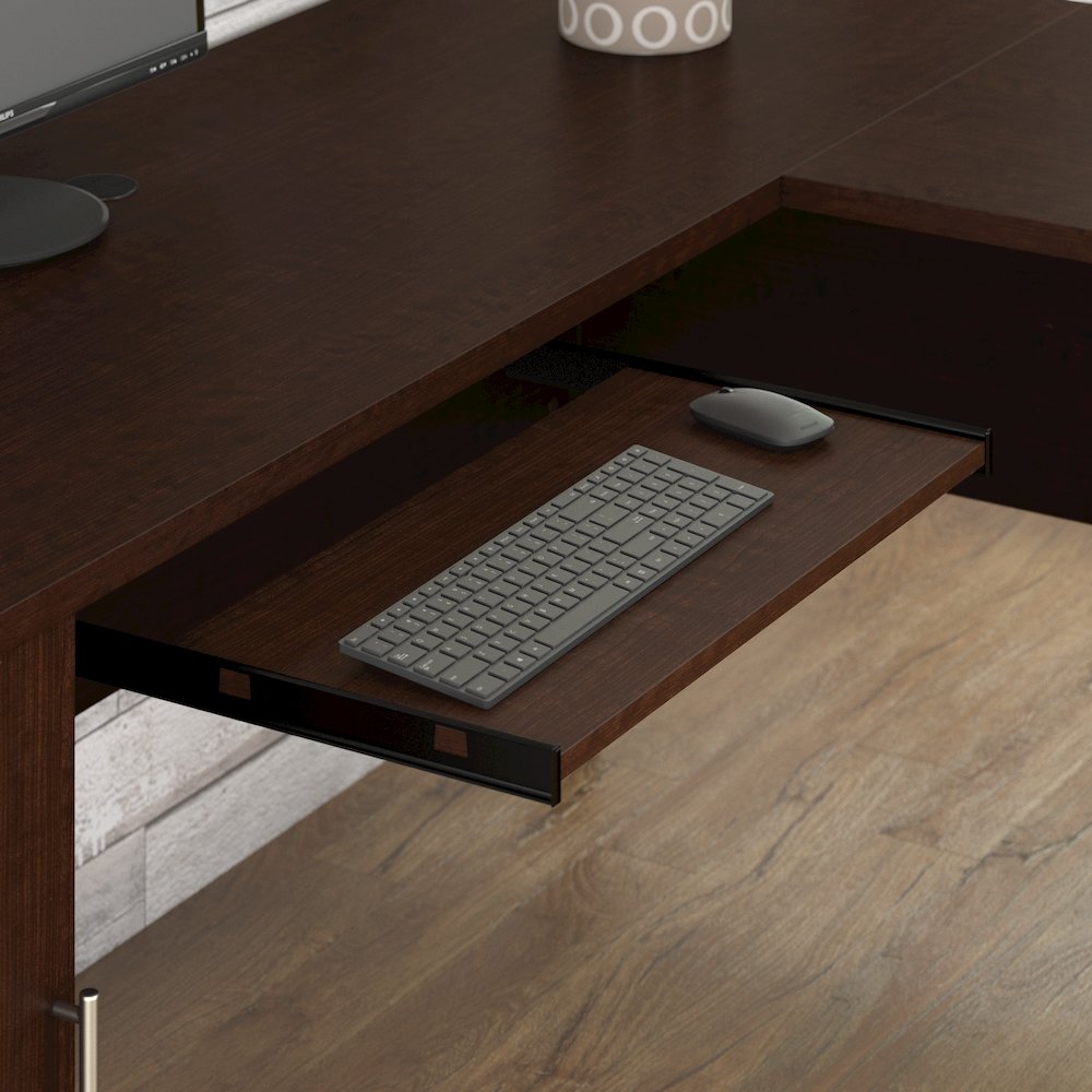 Somerset 60W L Shaped Desk with Hutch and Lateral File Cabinet. Picture 3