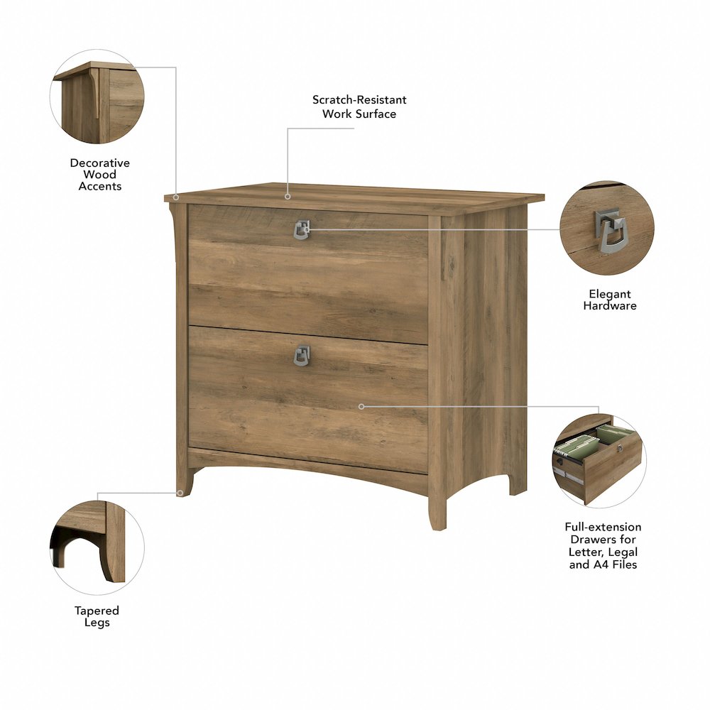Salinas 2 Drawer Lateral File Cabinet. Picture 7
