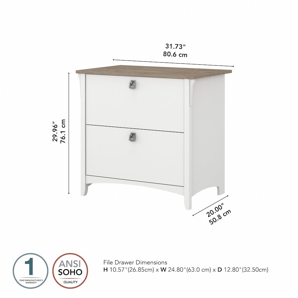 Salinas 2 Drawer Lateral File Cabinet. Picture 8