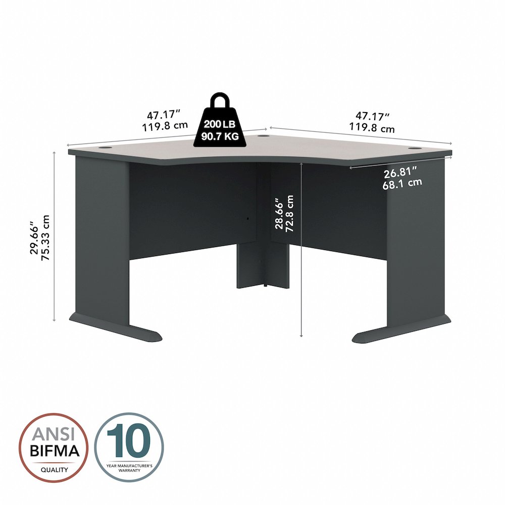 Series A 48W Corner Desk. Picture 7