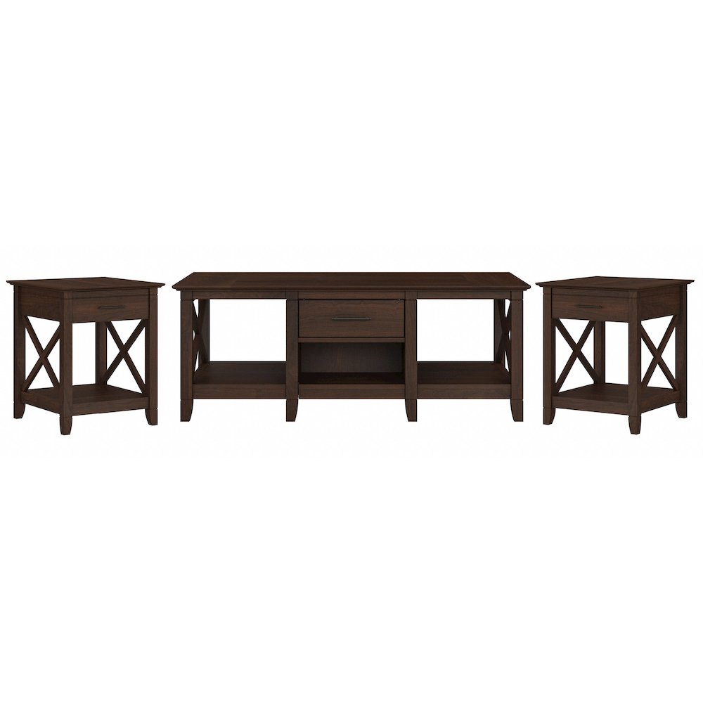 Key West Coffee Table with Set of 2 End Tables. Picture 1