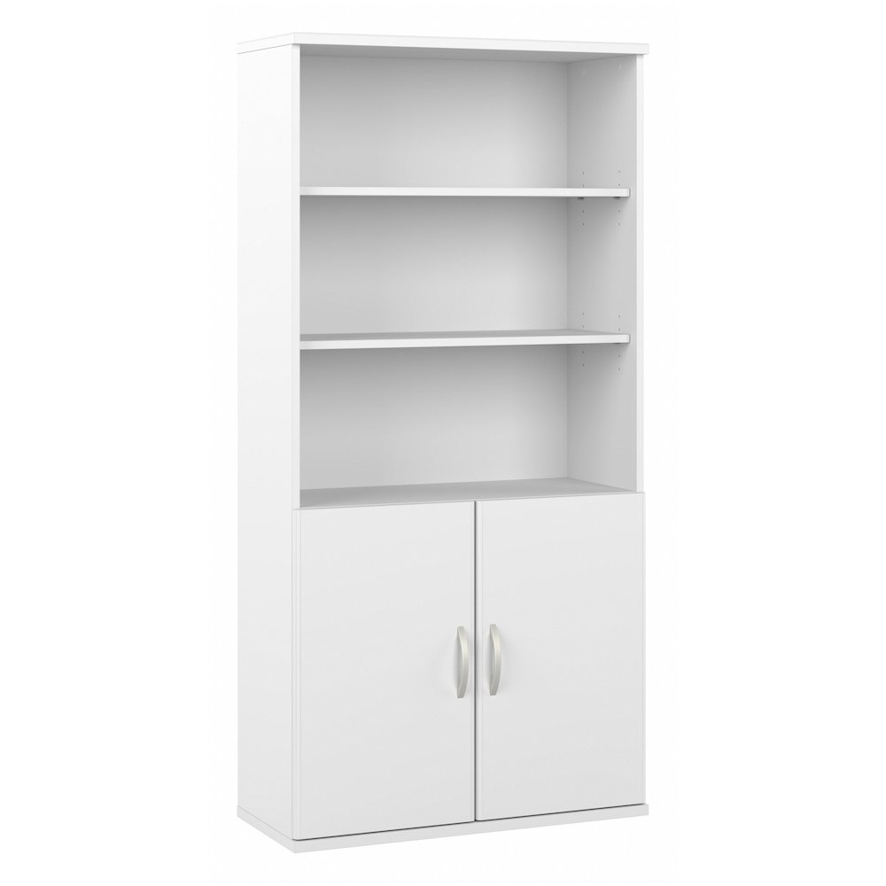 Easy Office 5 Shelf Bookcase with Doors. Picture 1