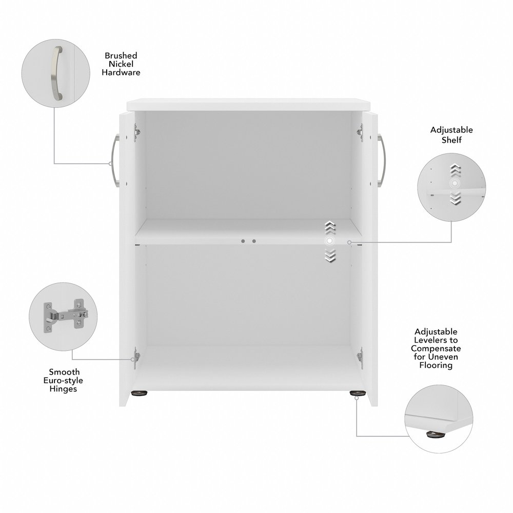 Universal Floor Storage Cabinet with Doors and Shelves. Picture 8
