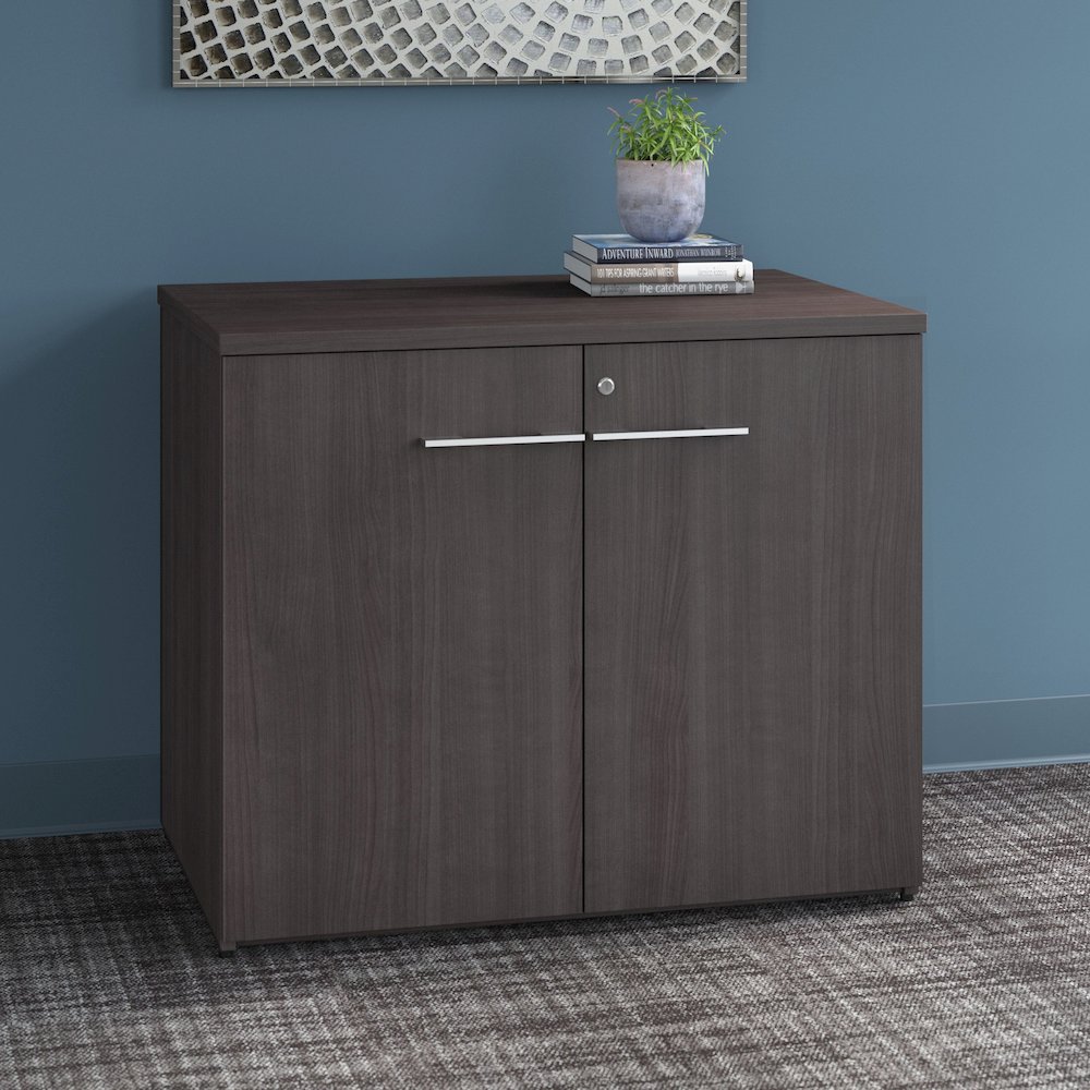 Office 500 36W Storage Cabinet with Doors - Assembled. Picture 2