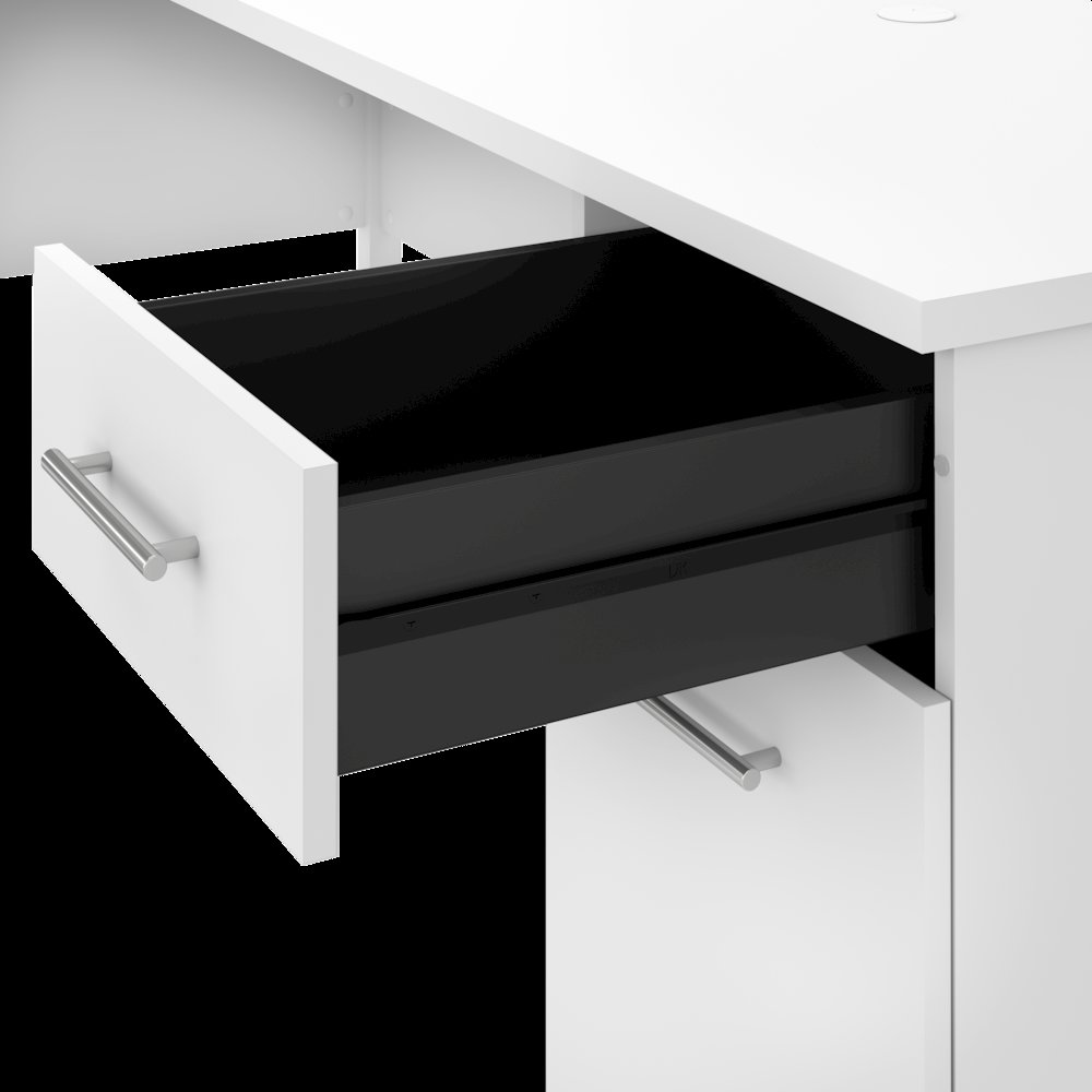 Somerset 72W 3 Position Sit to Stand L Shaped Desk with Hutch and Bookcase. Picture 3