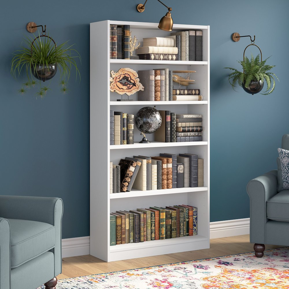 Universal Tall 5 Shelf Bookcase. Picture 2