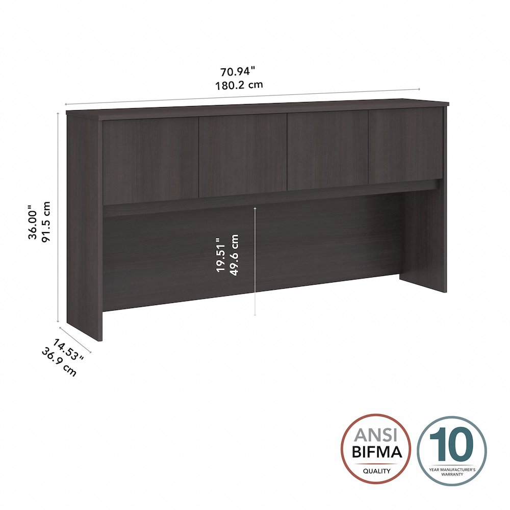 Studio C 72W Desk Hutch. Picture 7