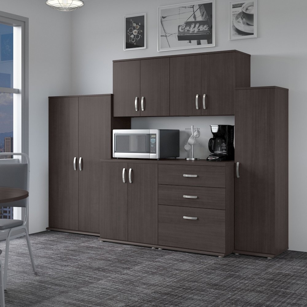 Universal 108W 6 Piece Modular Storage Set with Floor and Wall Cabinets. Picture 2