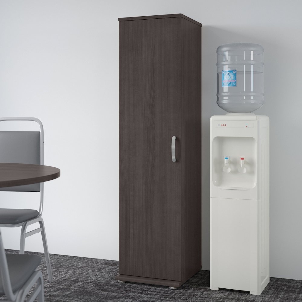 Universal Tall Narrow Storage Cabinet with Door and Shelves. Picture 2