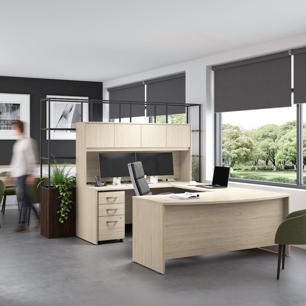Studio C 72W x 30D L Shaped Desk with 42W Return. Picture 3