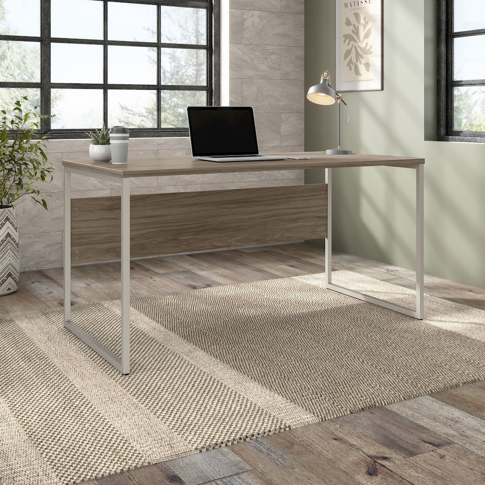 Hybrid 60W x 30D Computer Table Desk with Metal Legs. Picture 2