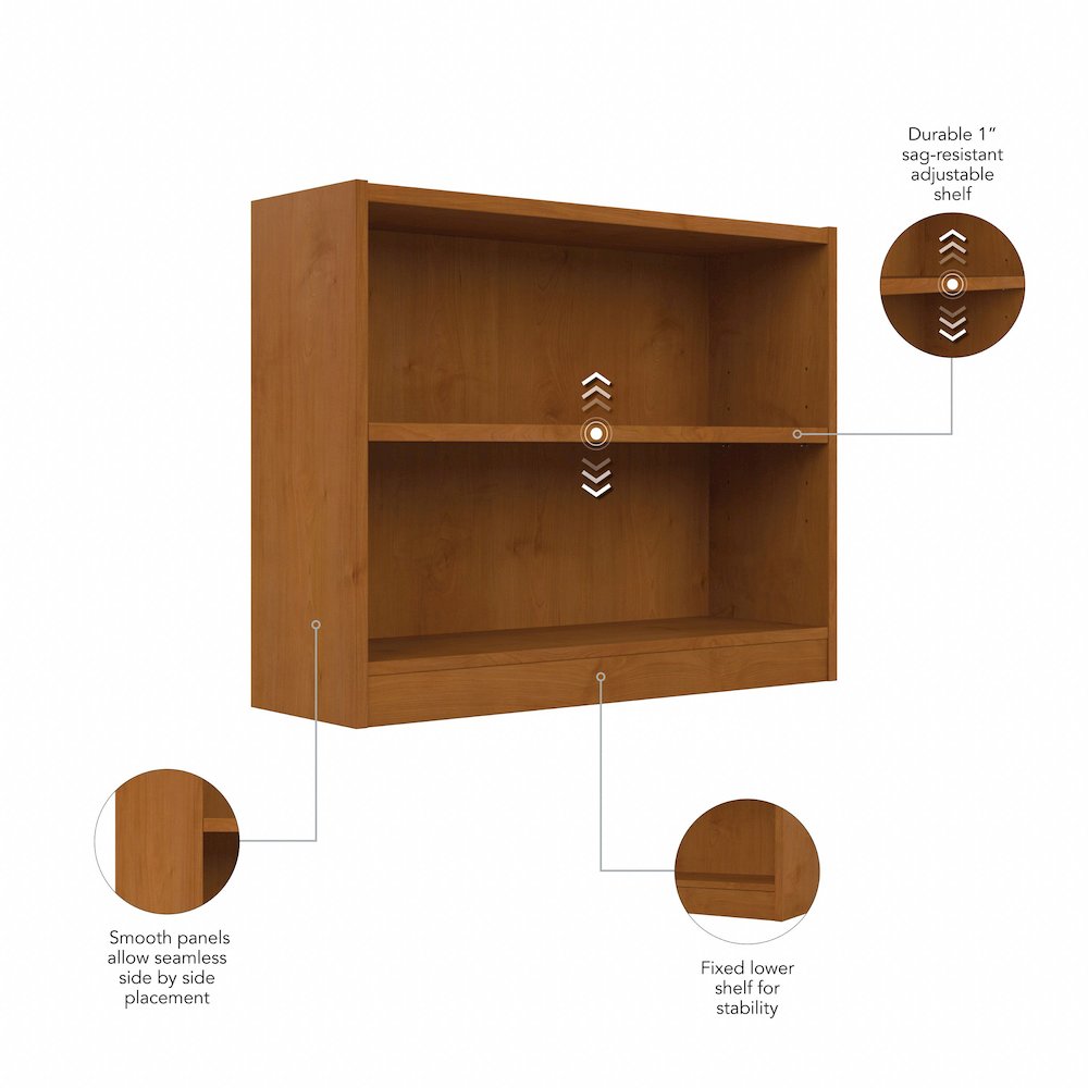 Universal Small 2 Shelf Bookcase. Picture 6