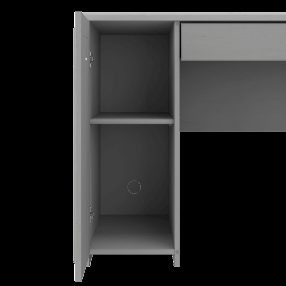 Fairview 60W L Shaped Desk with Drawers and Storage Cabinet. Picture 5
