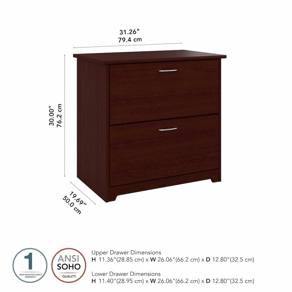 Cabot 2 Drawer Lateral File Cabinet. Picture 8