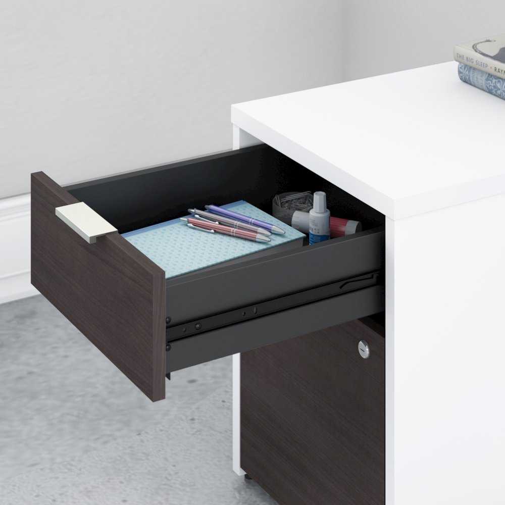 Jamestown 2 Drawer File Cabinet - Assembled. Picture 3